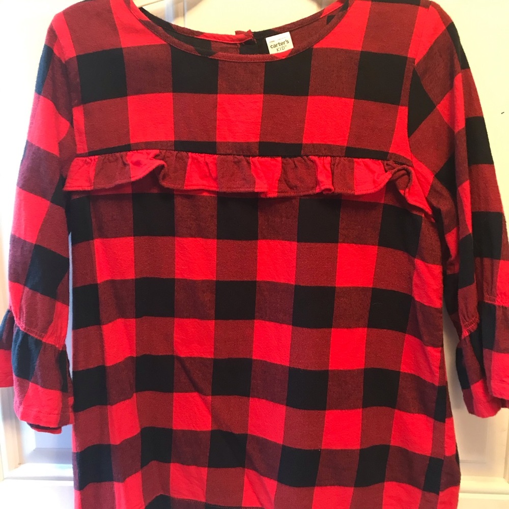 Girls buffalo plaid flannel
